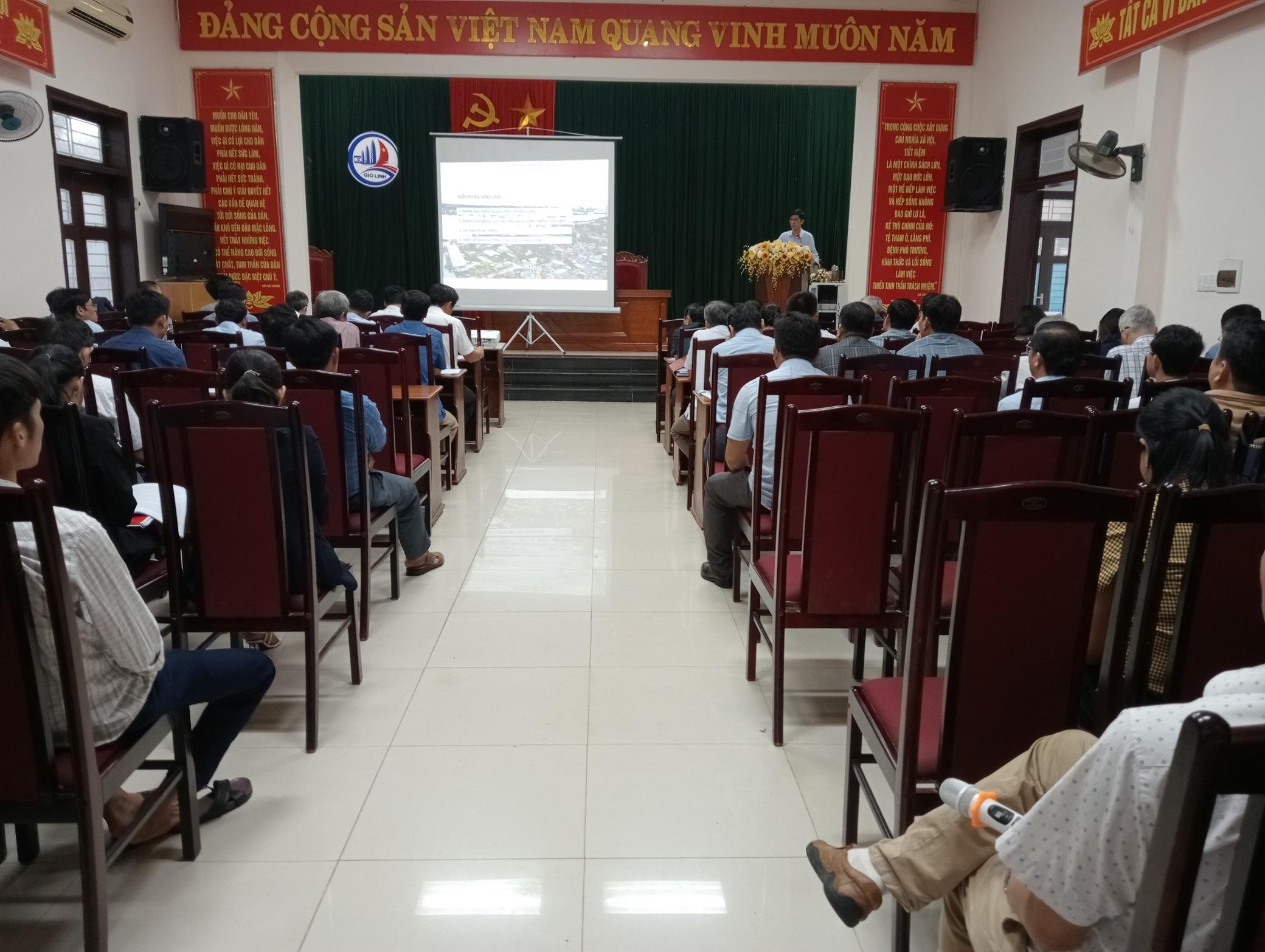 UBND huyện Gio Linh tổ chức hội nghị lấy ý kiến quy hoạch xây dựng vùng của huyện đến năm 2040,...